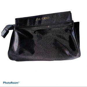 Shiseido  black makeup bag